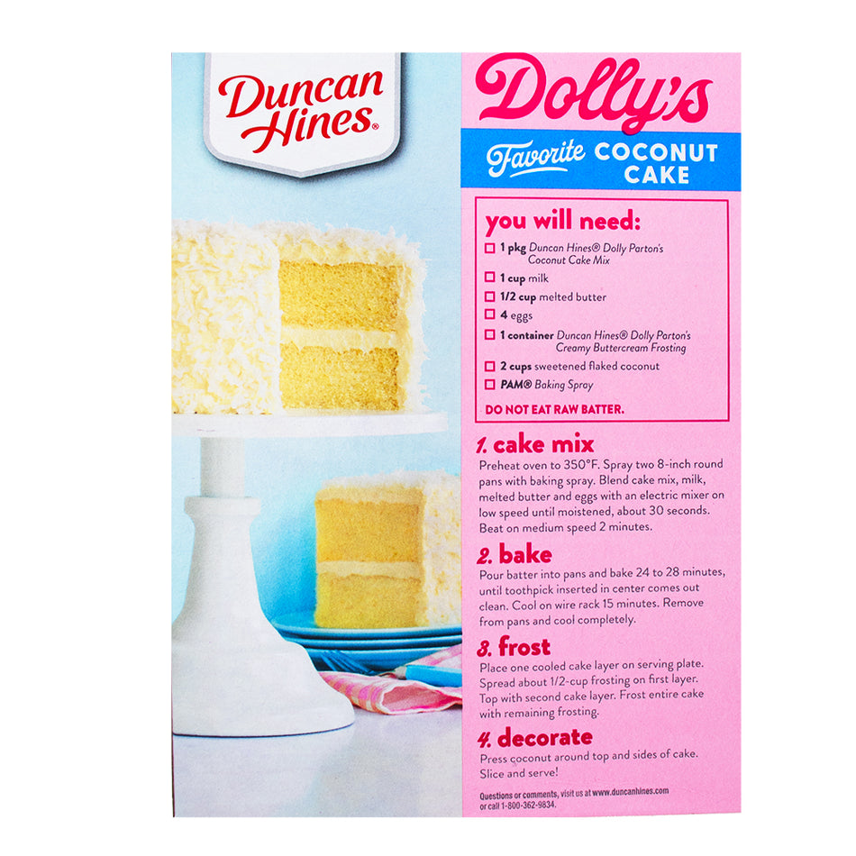 Dolly Parton Coconut Cake Mix 15.25oz - 6 Pack