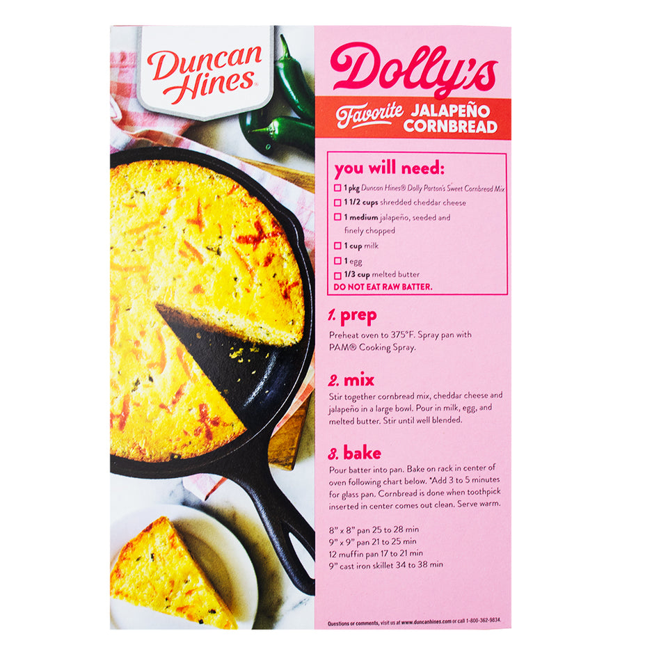Dolly Parton Southern Sweet Cornbread Mix 16oz - 6 Pack