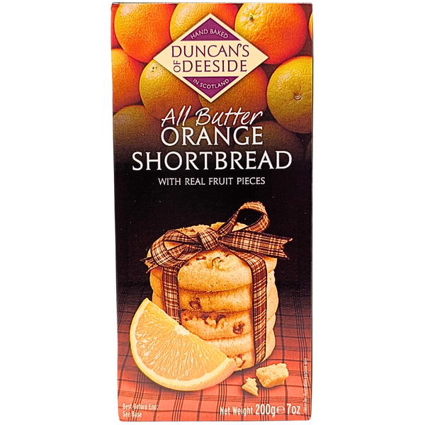 Duncan's Orange Shortbread 200g (Scotland) - 12 Pack