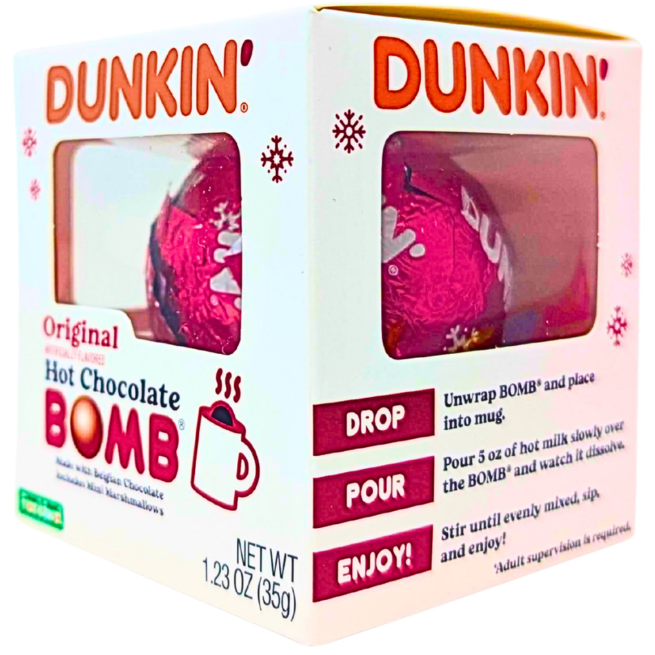 Dunkin' Original Hot Chocolate Bomb  1.23oz - 12 Pack