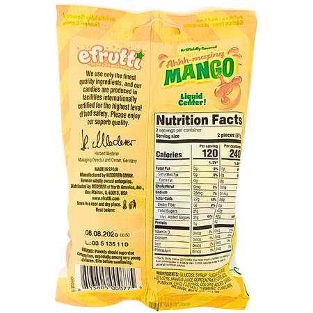 efrutti Ahhh-mazing Mango 2.6oz - 12 Pack