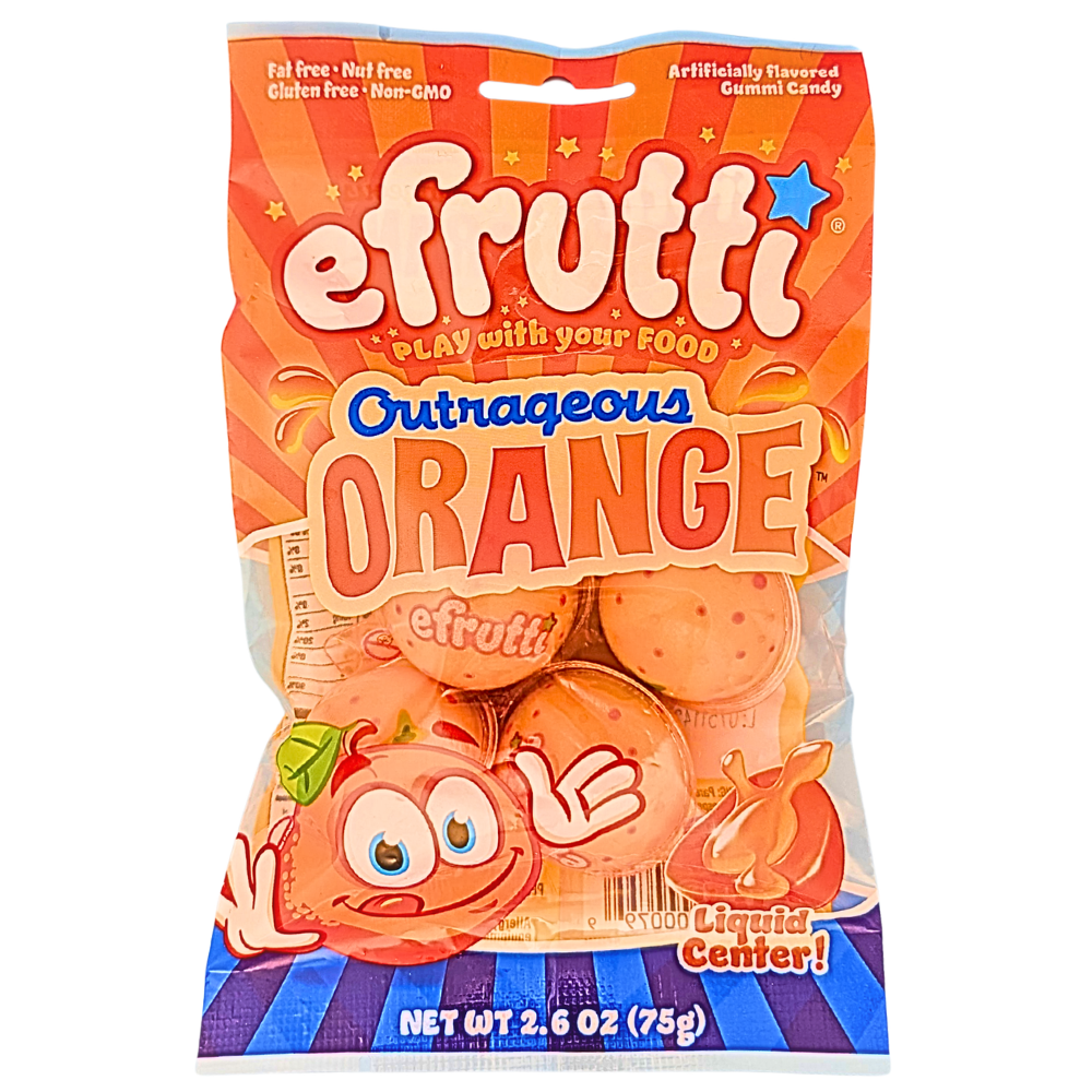 efrutti Outrageous Orange 2.6oz - 12 Pack