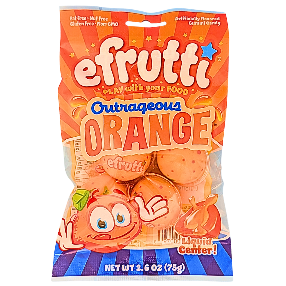 efrutti Outrageous Orange 2.6oz - 12 Pack