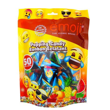 Emoji Popping Candy 75g - 24 Pack