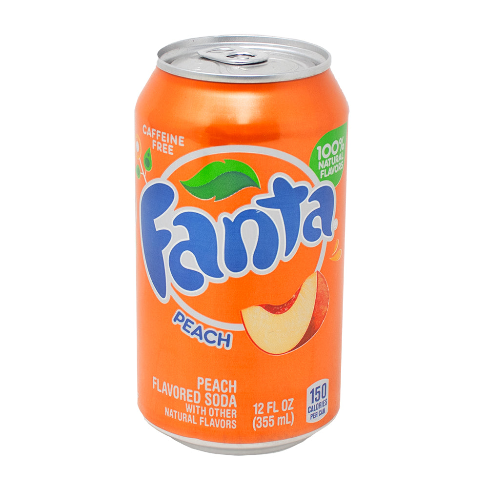 Fanta Peach Soda Pop 330mL - 12 Pack