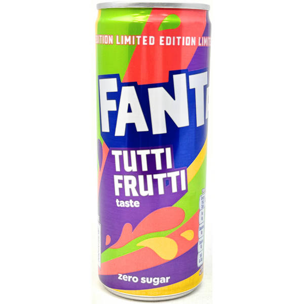 Fanta Tutti Frutti Zero Sugar 250mL (UK) - 24 Pack