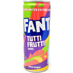 Fanta Tutti Frutti Zero Sugar 250mL (UK) - 24 Pack