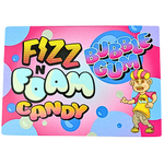 Fizz N Foam Candy Bubble Gum Flavour 100g (UK) - 12 Pack