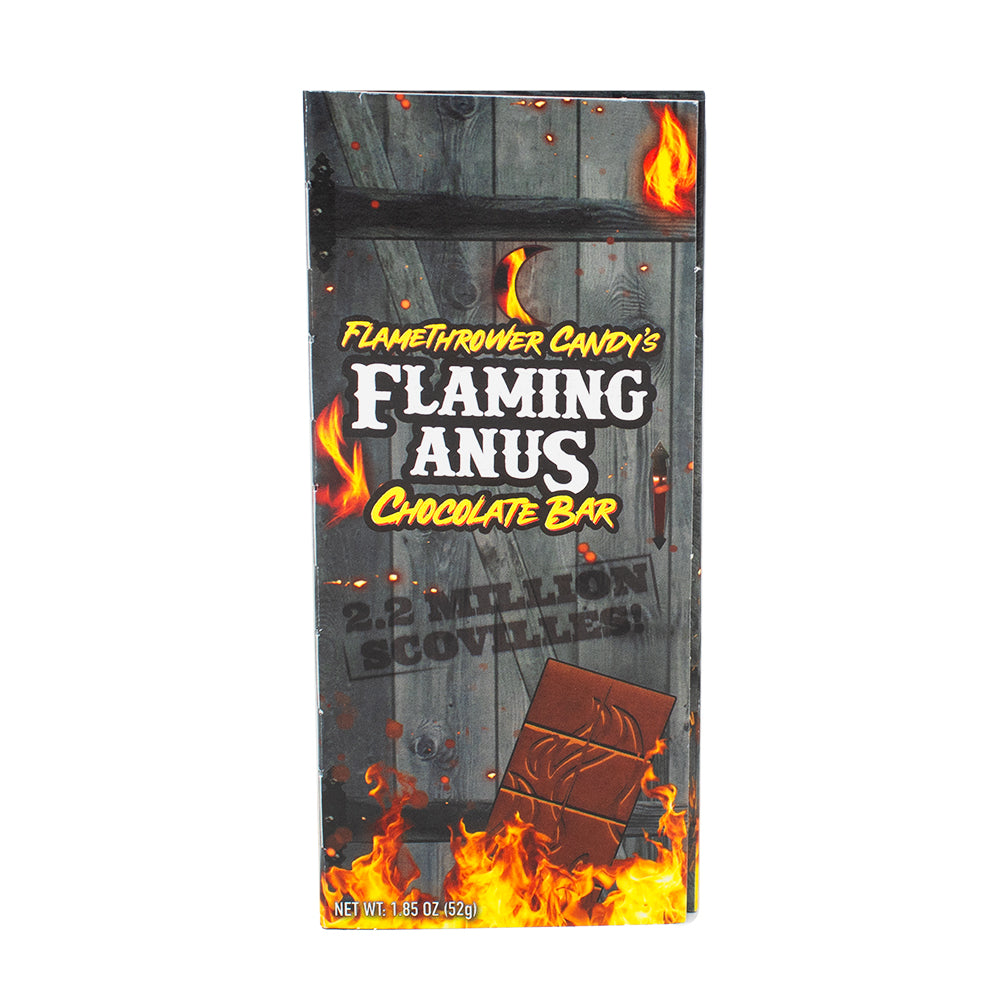 Flamethrower Candy's Flaming Anus Chocolate Bars 52g -12 Pack