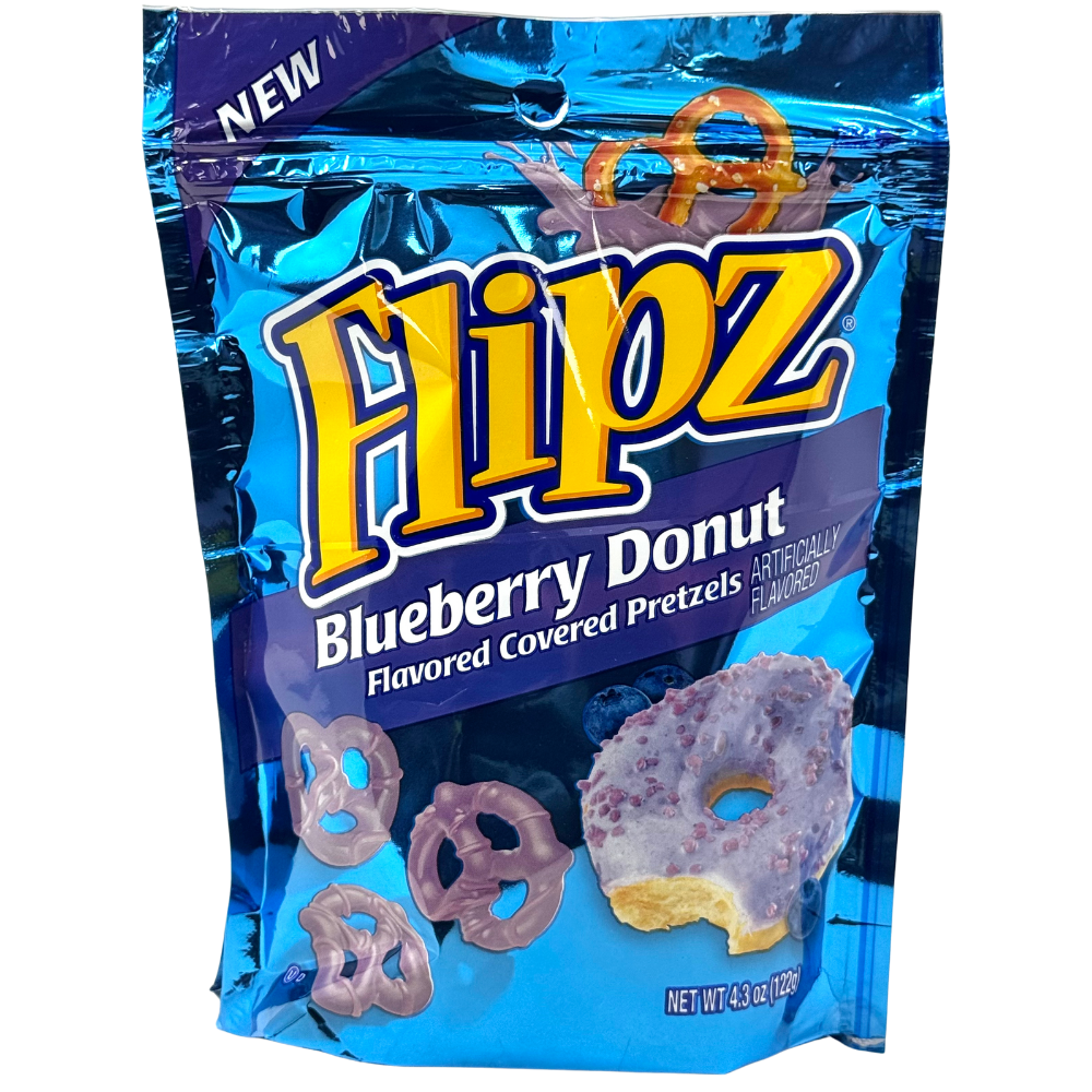 Flipz Blueberry Donut Pretzels 4.3 oz - 6 Pack
