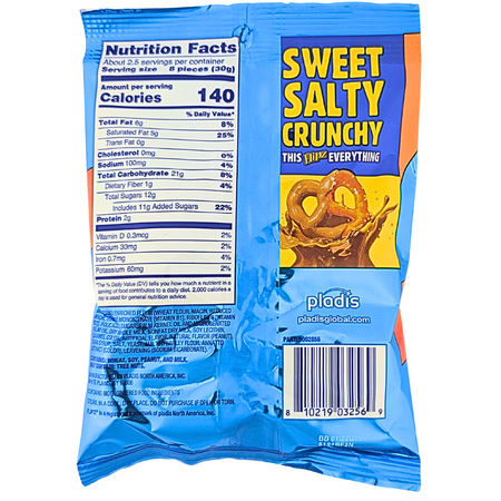 Flipz Peanut Butter Fudge Pretzels 2.5oz - 30 Pack