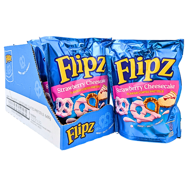 Flipz Strawberry Cheesecake Pretzel 90g - 6 Bag