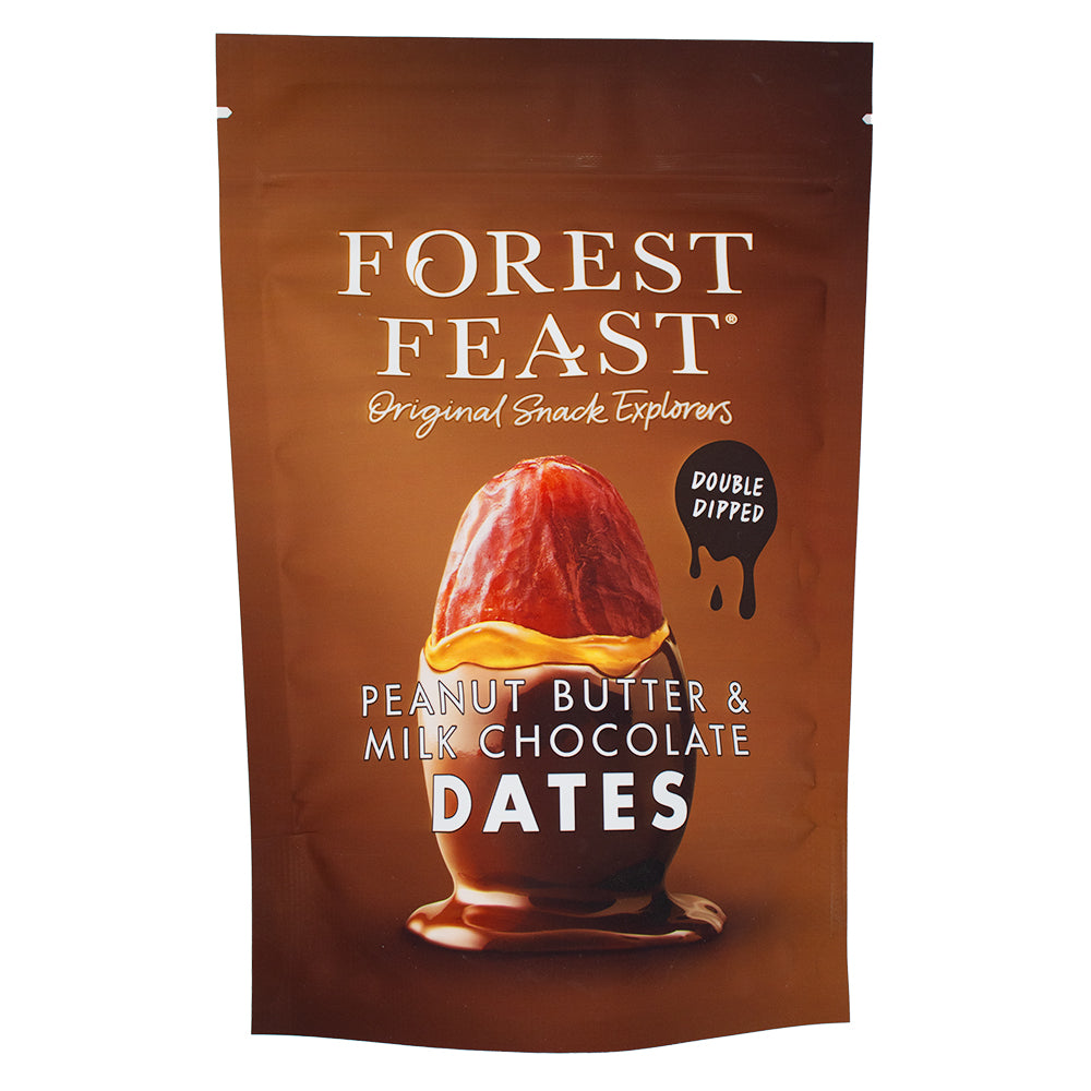 Forest Feast Peanut Butter & Milk Chocolate Dates (UK) - 140g - 6 Pack