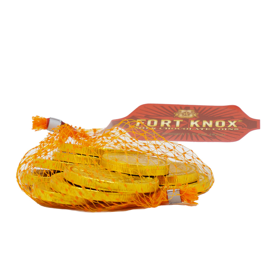 Fort Knox Gold Chocolate Coins Mesh Bag - 1.5oz - 18 Pack