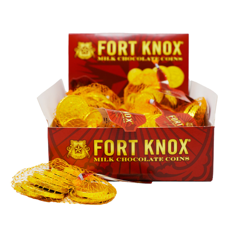 Fort Knox Gold Chocolate Coins Mesh Bag - 1.5oz - 18 Pack