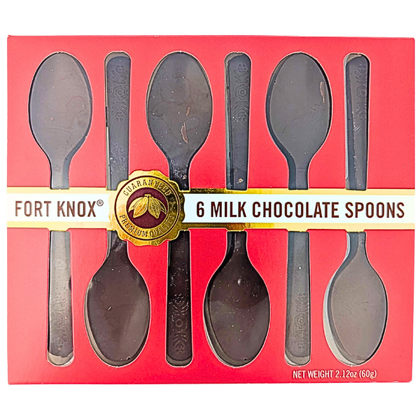 Fort Knox Milk Chocolate Spoons 60g - 12 Pack