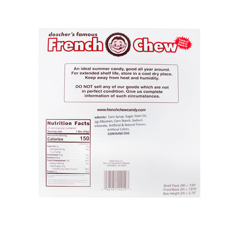 Doscher's Root Beer Chew French Chew Taffy 1.5oz - 24 Pack