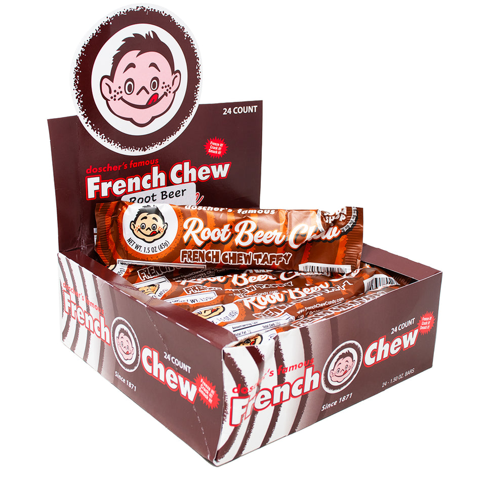 Doscher's Root Beer Chew French Chew Taffy 1.5oz - 24 Pack