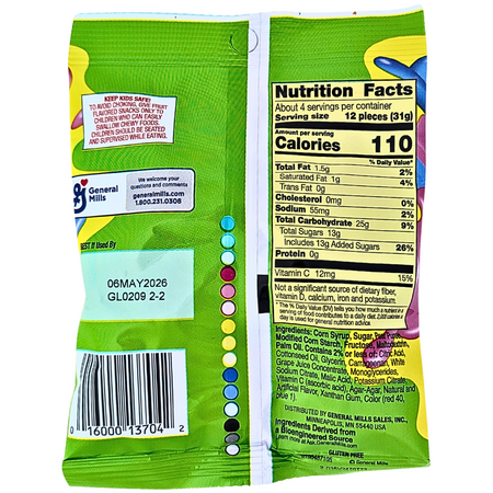 Fruit Gushers Super Sour Berry 4.25oz  - 8 Pack