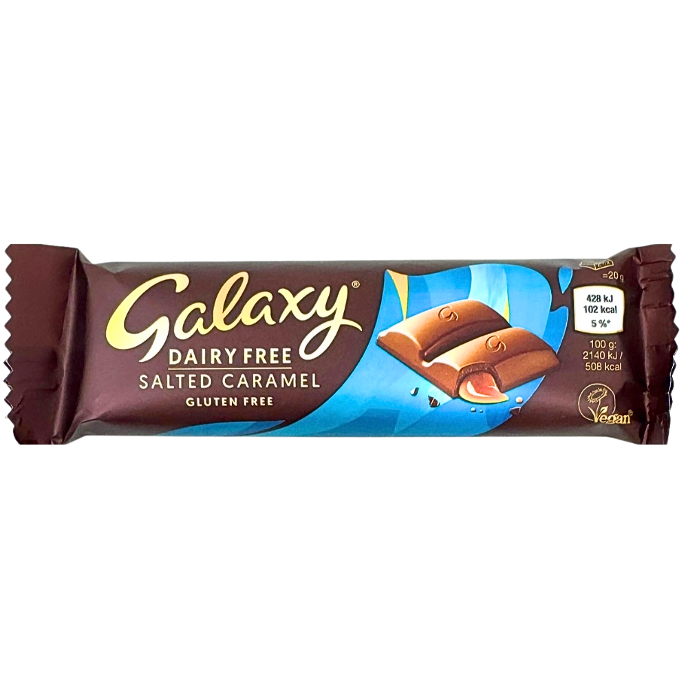 Galaxy Vegan Salted Caramel Chocolate Bar 40g - 24 Bars