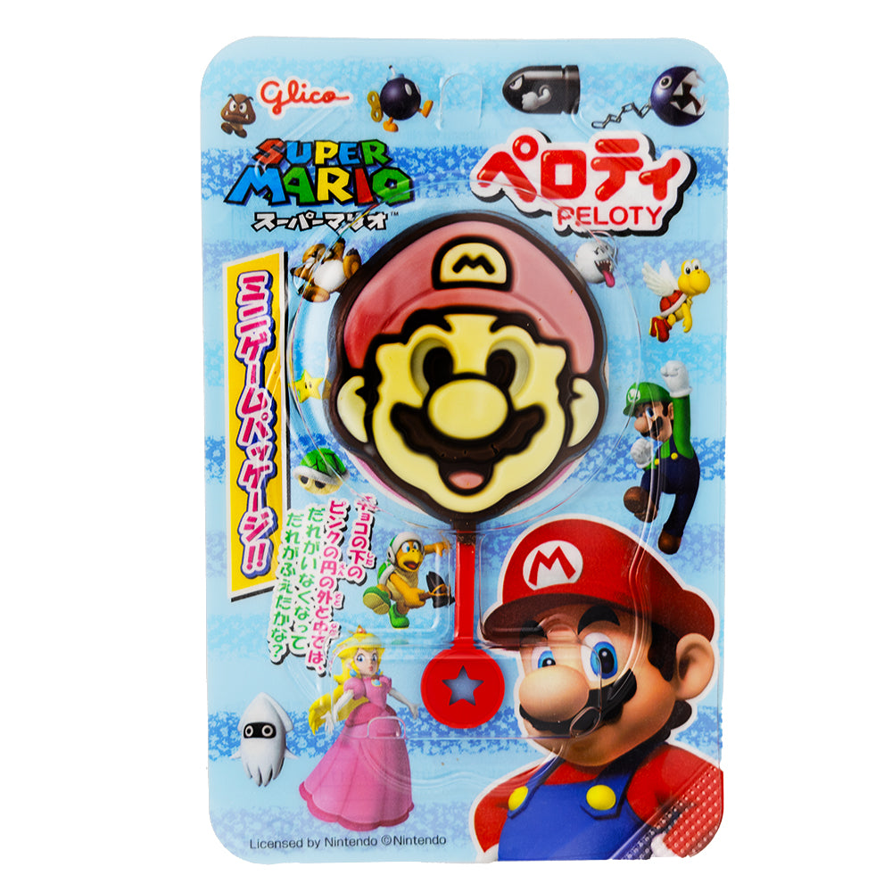 Glico Super Mario Chocolate Lollipops (Japan) 20g - 12 Pack 