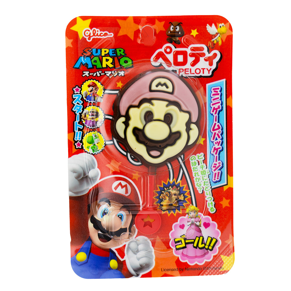 Glico Super Mario Chocolate Lollipops (Japan) 20g - 12 Pack ...