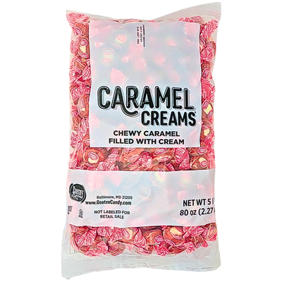 Goetze's Strawberry Smoothie Caramel Creams Bulk 5lb - 1 Bag
