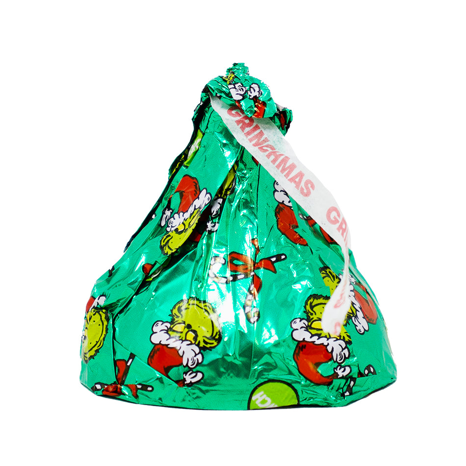 Hershey's Large Solid Milk Chocolate Kisses Grinch - 1.45oz - 24 Pack
