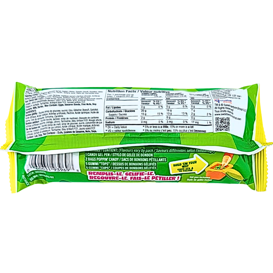 Gummi Popz Citrus Sour 52g - 12 pack