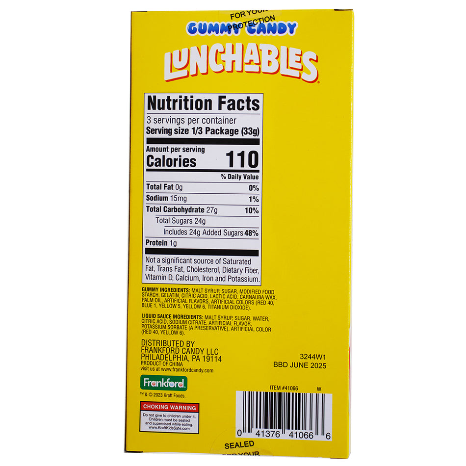 Kraft Lunchables Pizza Stocking Stuffer - 3.1oz - 10 Pack Nutrition Facts Ingredients