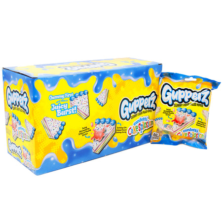 Gupperz Confetti CakeSplosion Gummies 2.54oz  - 12 Pack