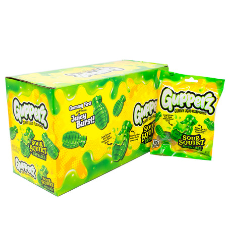 Gupperz Sour Squirt Grenades Gummies 2.54oz - 12 Pack