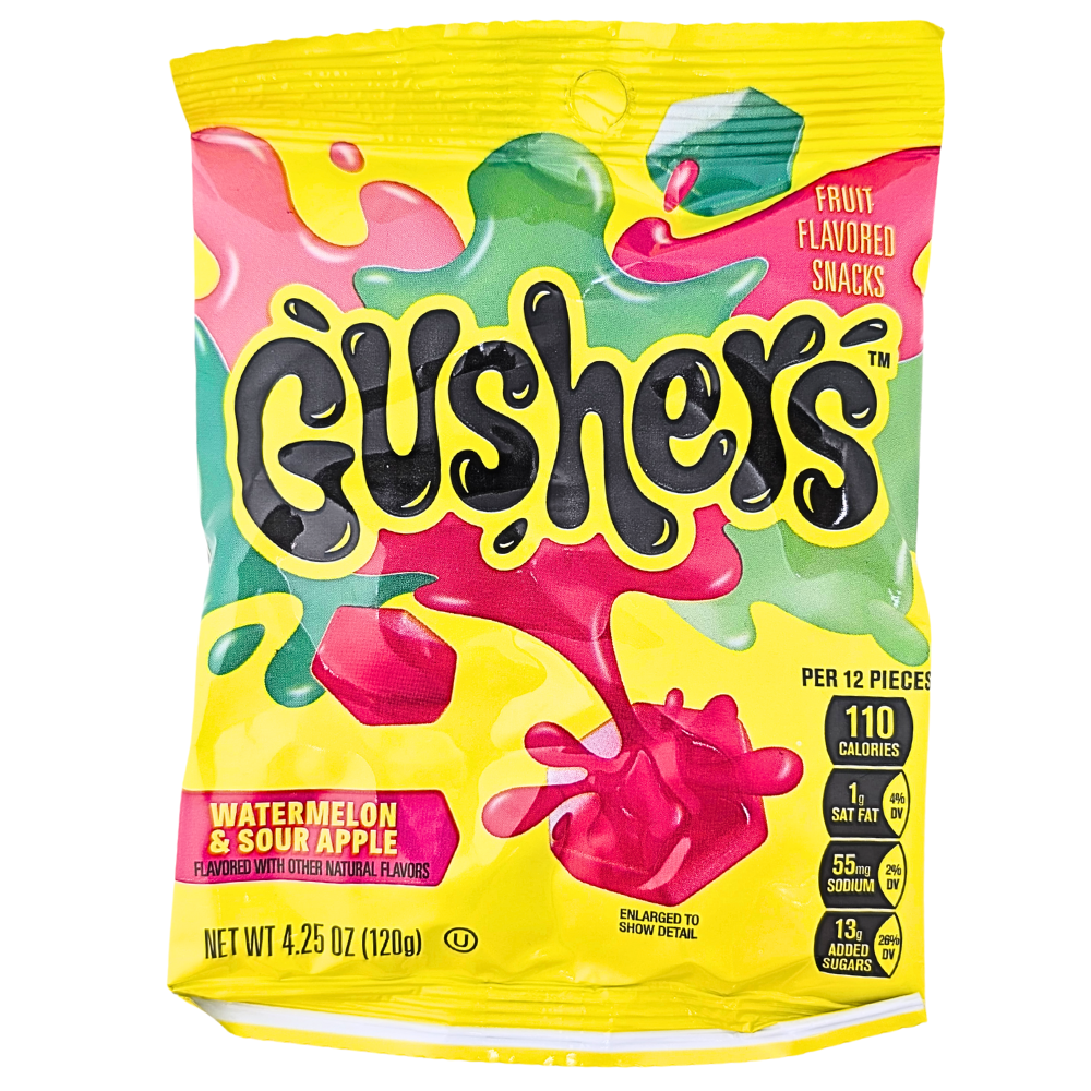 Gushers Text Gushers Watermelon & Sour Apple 4.25oz - 8 Pack | iwholesale Candy ...