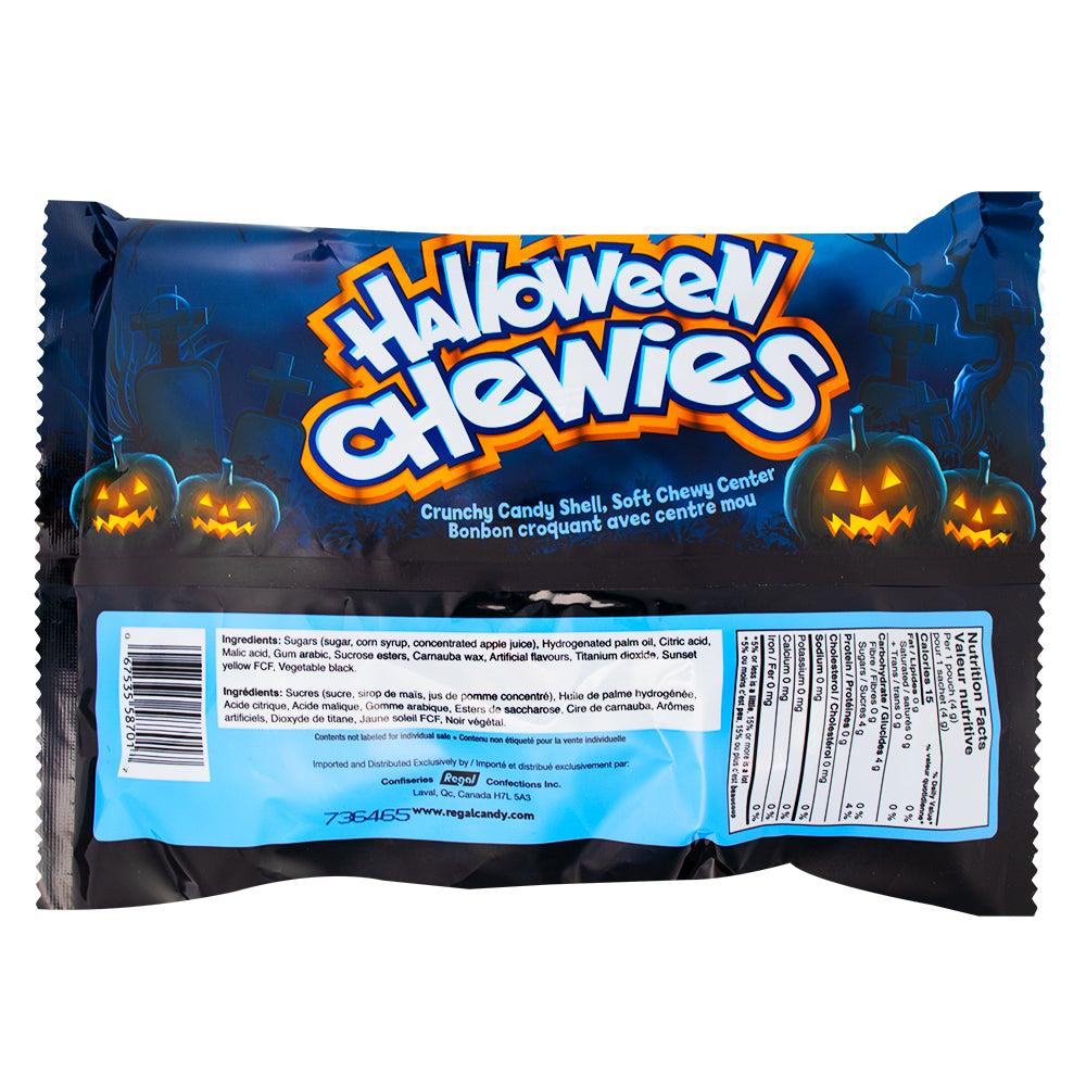 Halloween Chewies 50ct 200g - 1 Pack  Nutrition Facts Ingredients