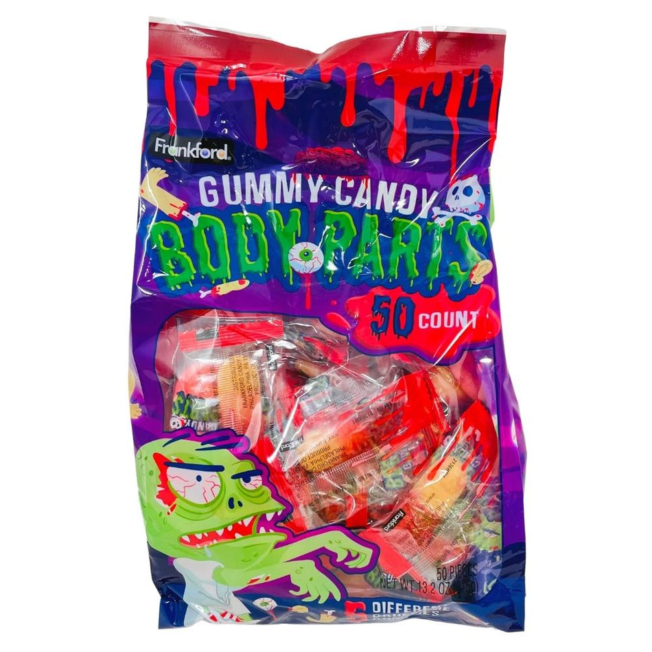 Frankford Gummy Candy Body Parts 50 Pieces - 1 Bag