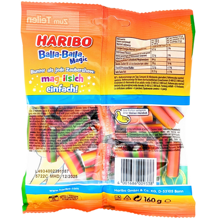Haribo Balla-Balla Magic 160g (Germany) - 12 Pack