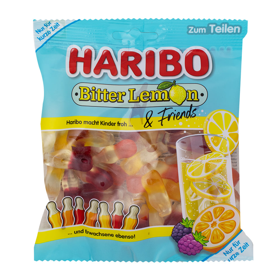 Haribo Bitter Lemon & Friends Gummies (Germany) 160g - 20 Pack