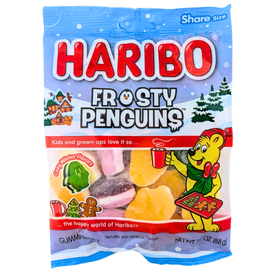 Haribo Christmas Frosty Penguins 3.1oz - 12 Pack