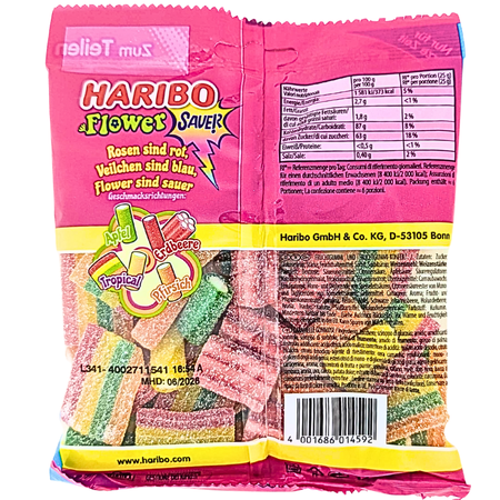 Haribo Flower Sour 160g (Germany) - 15 Pack