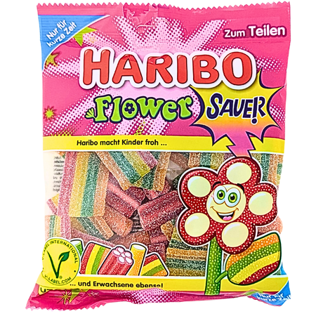 Haribo Flower Sour 160g (Germany) - 15 Pack