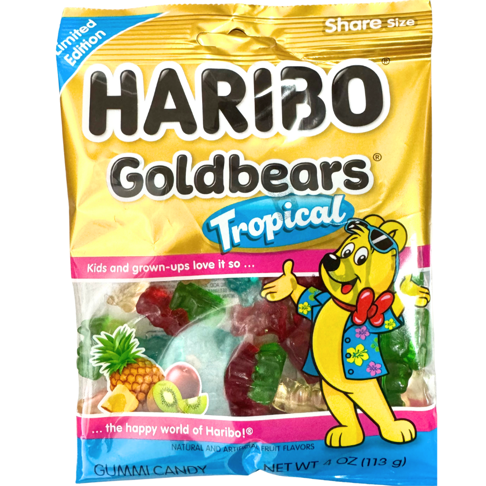 Haribo Goldbears Tropical 4oz - 12 Pack