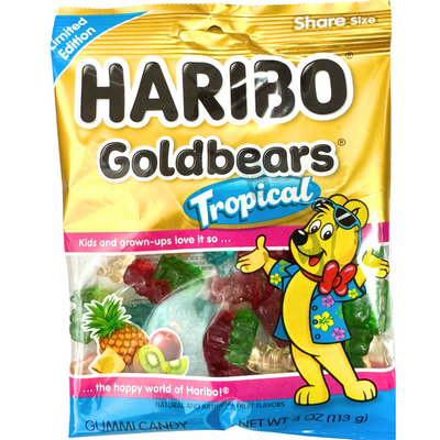 Haribo Goldbears Tropical 4oz - 12 Pack