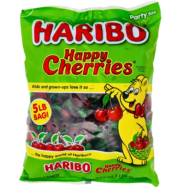 Haribo Happy Cherries Bulk Candy 5lbs - 1 Bag