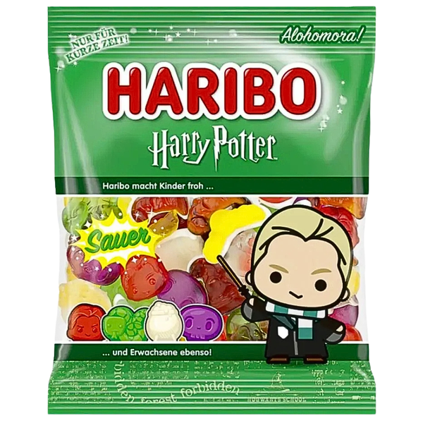 Haribo Harry Potter Sour Draco Malfoy 4oz - 12 Pack