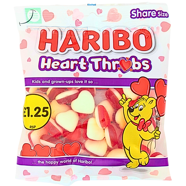 Haribo Heart Throbs 140g (UK) - 12 Pack