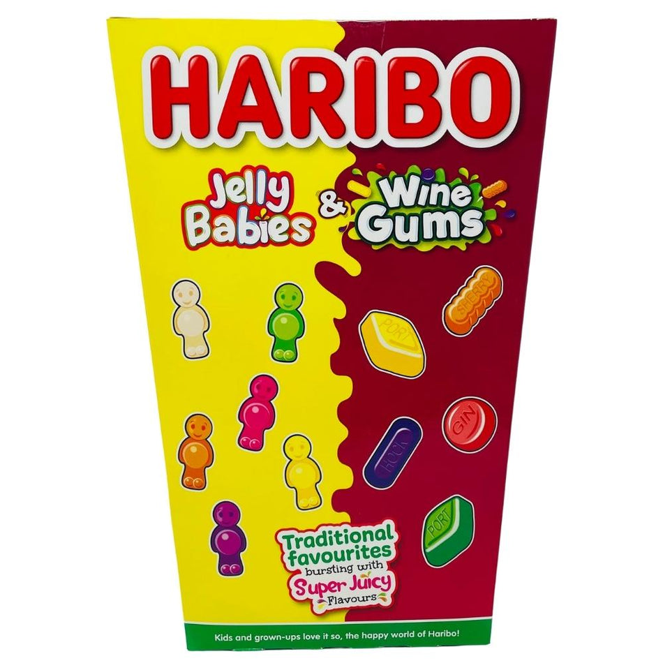 Haribo Jelly Babies and Wine Gums Box 800g - 6 Pack