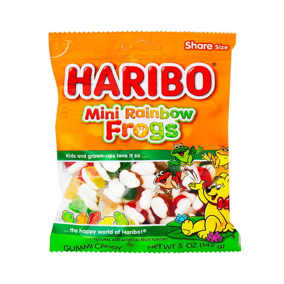 Haribo Mini Rainbow Frogs Gummi Candy - 12 Pack