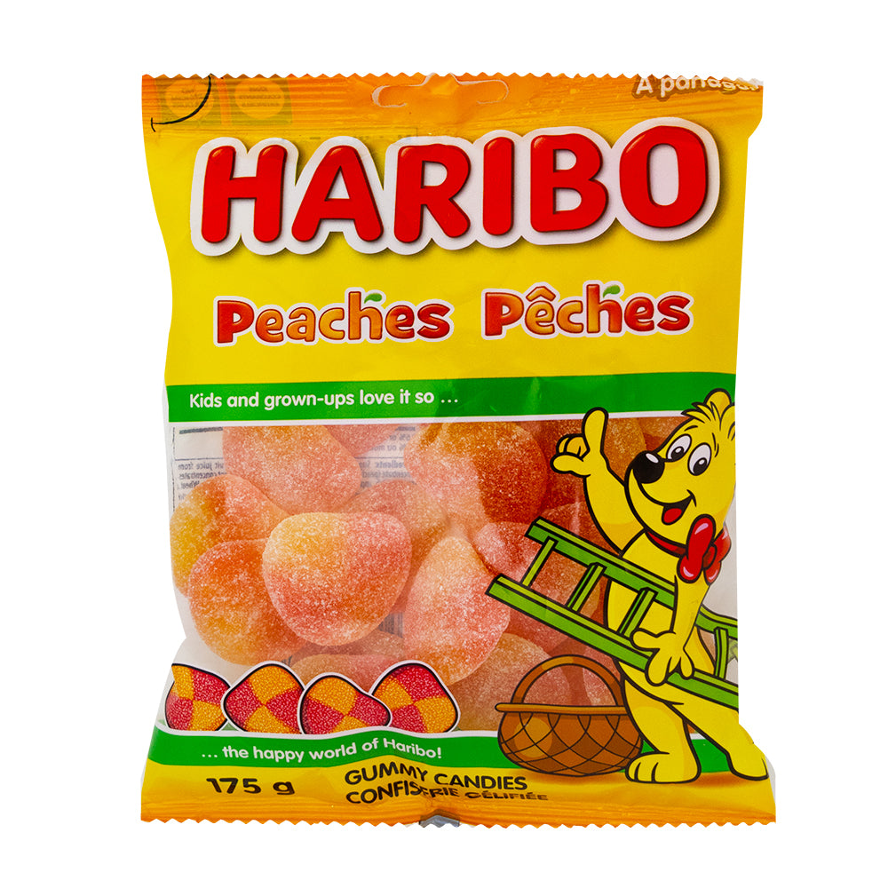 Haribo Peaches Gummy Candy 6.17oz. - 12 Pack