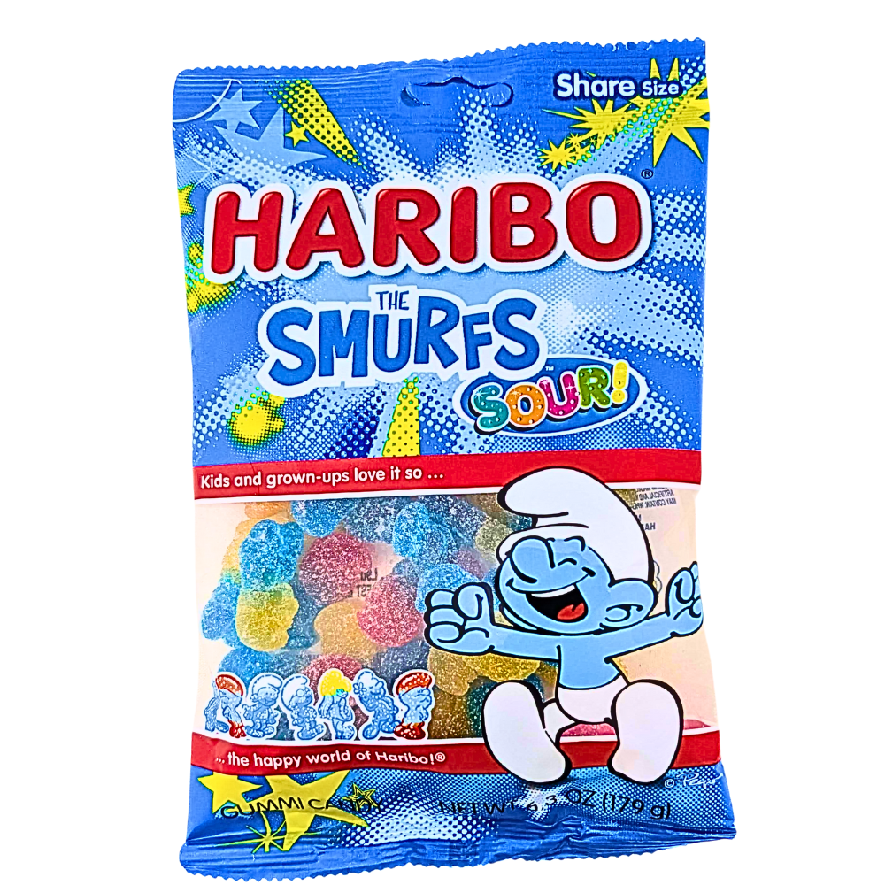 Haribo Smurfs Pik 6.3oz - 10 Pack