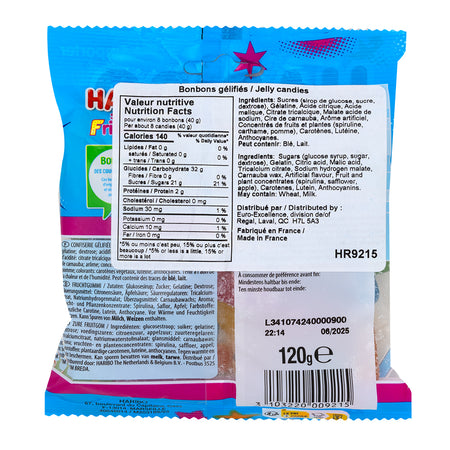 Haribo Super Fries Pik 120g - 30  Nutrition Facts Ingredients
Pack 